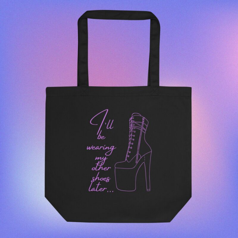 Pole Dancer Tote Bag, Pole Heels Tote Bag, Pole Heels Bag, Gift for Pole Dancer, Pole Dancer Gift, Pole Instructor Gift